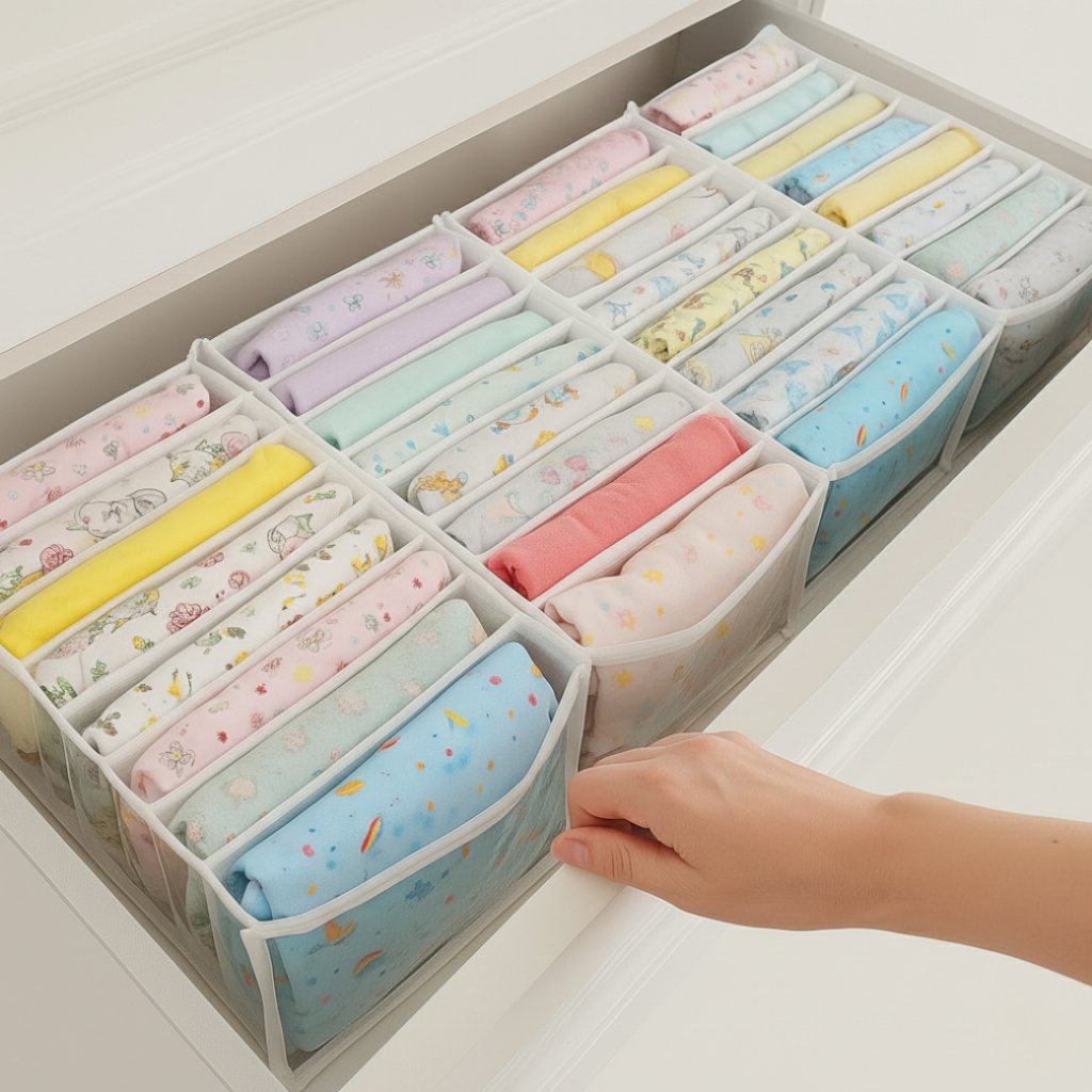 Kit 10 Colmeia Organizadora de gavetas/Guarda Roupa P, M, G e GG